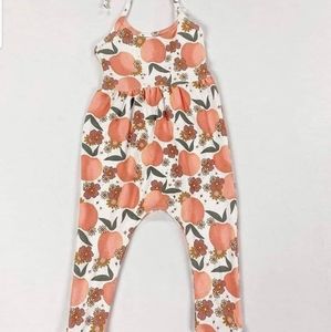 Peach halter romper
